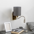 Brilagi - LED Aplique flexible NUBILA 1xE27/25W/230V + LED/3W latón/antracita