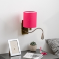 Brilagi - LED Aplique flexible NUBILA 1xE27/25W/230V + LED/3W latón/rosa