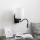 Brilagi - LED Aplique flexible NUBILA 1xE27/25W/230V + LED/3W negro/blanco