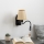 Brilagi - LED Aplique flexible NUBILA 1xE27/25W/230V + LED/3W negro/marrón claro