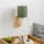 Brilagi - LED Aplique flexible NUBILA WOOD 1xE27/25W/230V + LED/3W roble/Verde