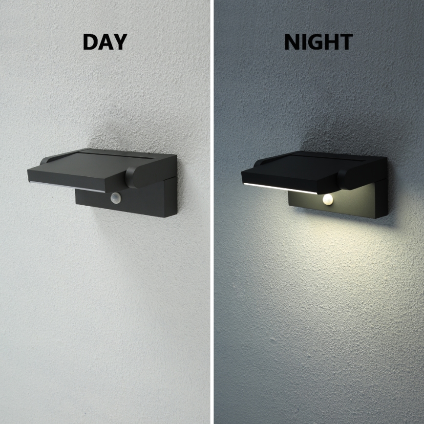 Brilagi - LED Aplique para exterior con sensor ANKLE LED/12,5W/230V IP54