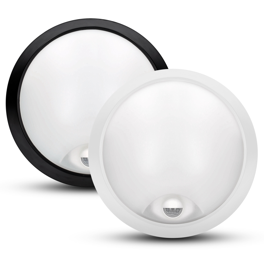 Brilagi - LED Aplique para exterior con sensor 2en1 BULKHEAD LED/20W/230V IP65