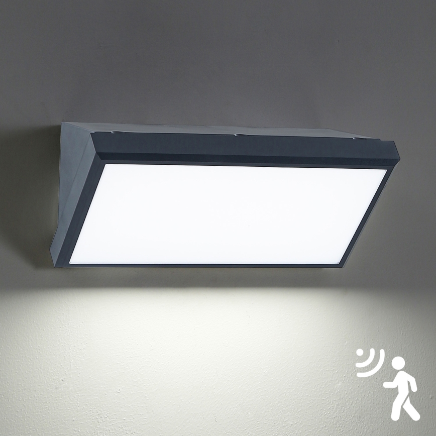 Brilagi - LED Aplique para exterior con sensor TRIANGLE LED/20W/230V IP65