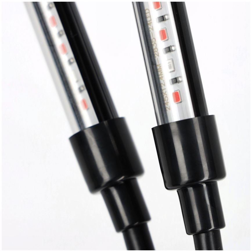 Brilagi - Lámpara de mesa flexible LED regulable para el cultivo de plantas VITABLOOM 3xLED/10W/230V negro