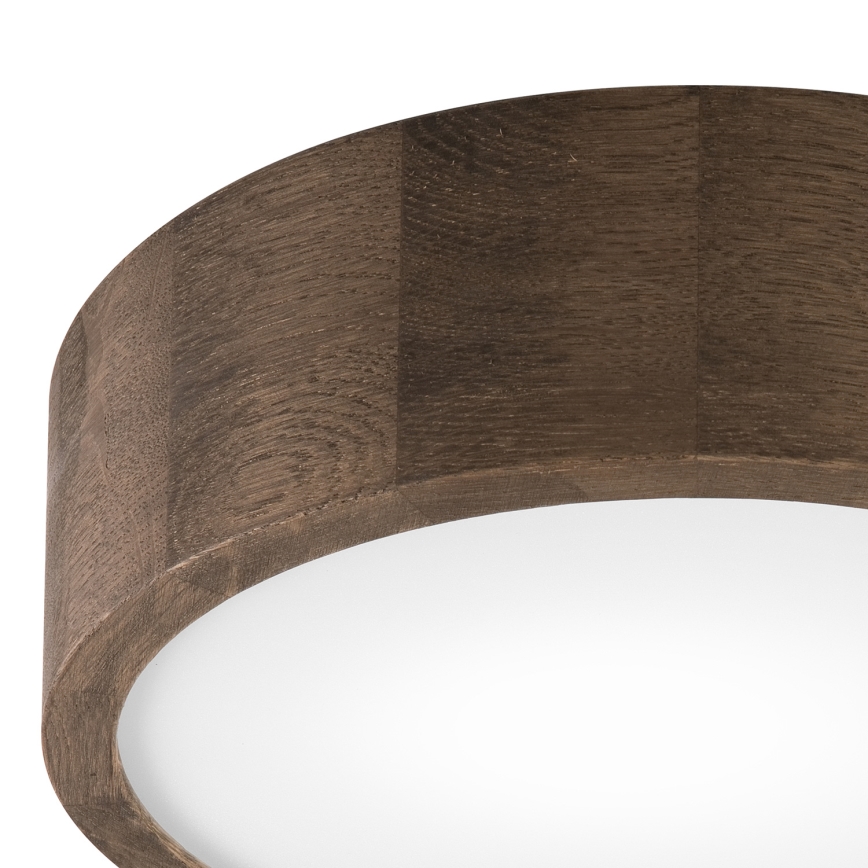 Brilagi - LED Plafón CARVALHO 1xE27/60W/230V roble diá. 27 cm
