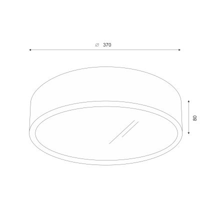 Brilagi - LED Plafón CARVALHO 2xE27/60W/230V roble diá. 37 cm