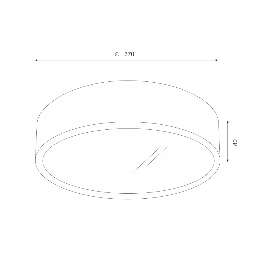 Brilagi - LED Plafón CARVALHO 2xE27/60W/230V roble diá. 37 cm