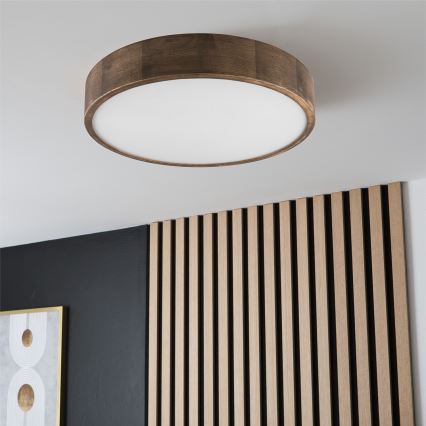 Brilagi - LED Plafón CARVALHO 3xE27/60W/230V roble diá. 47 cm