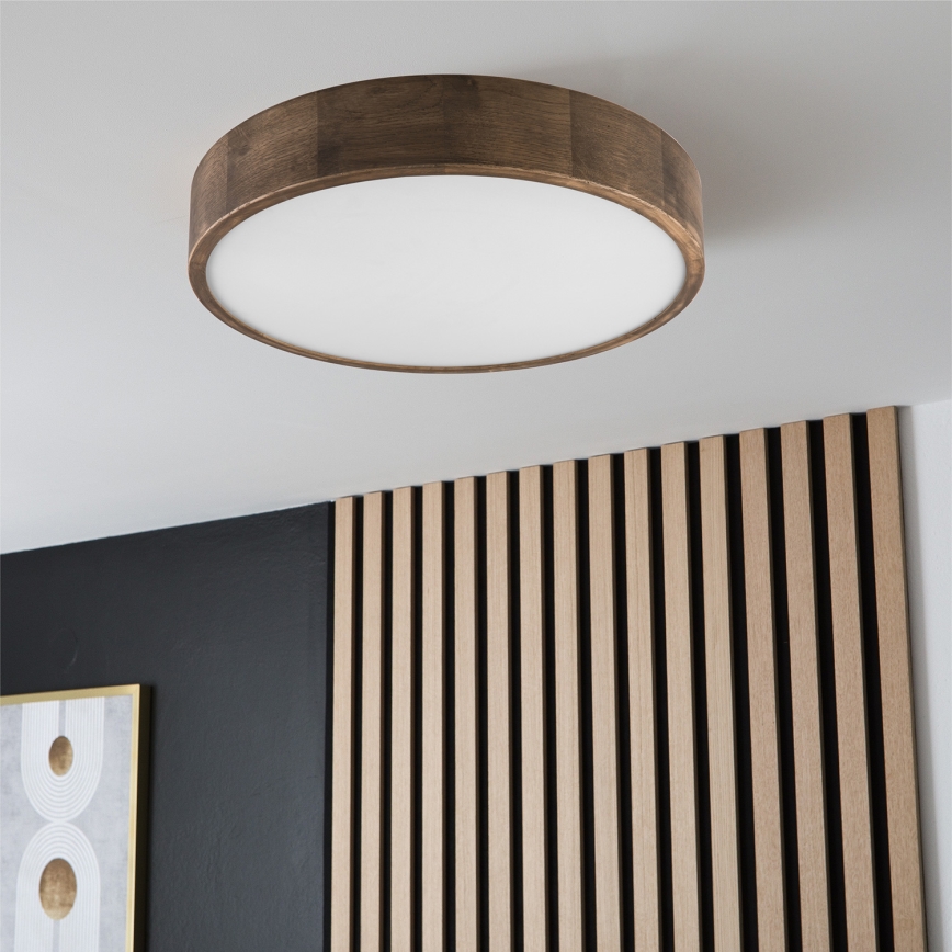 Brilagi - LED Plafón CARVALHO 3xE27/60W/230V roble diá. 47 cm