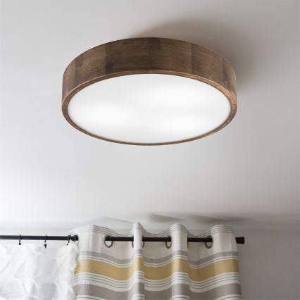 Brilagi - LED Plafón CARVALHO 3xE27/60W/230V roble diá. 47 cm