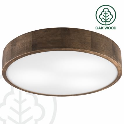 Brilagi - LED Plafón CARVALHO 3xE27/60W/230V roble diá. 47 cm