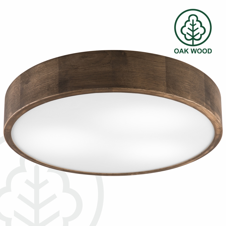 Brilagi - LED Plafón CARVALHO 3xE27/60W/230V roble diá. 47 cm