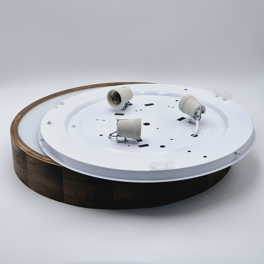 Brilagi - LED Plafón CARVALHO 3xE27/60W/230V roble diá. 47 cm