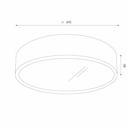 Brilagi - LED Plafón CARVALHO 3xE27/60W/230V roble diá. 47 cm
