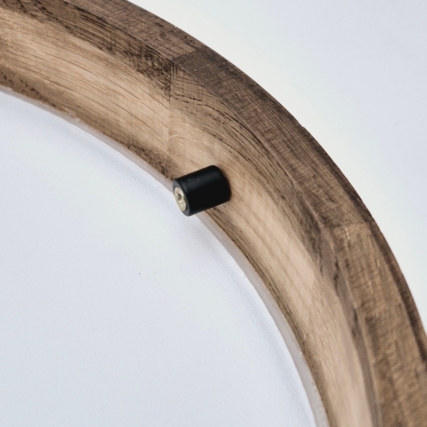 Brilagi - LED Plafón CARVALHO SLIM 2xE27/60W/230V roble diá. 37 cm