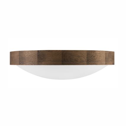 Brilagi - LED Plafón CARVALHO SLIM 2xE27/60W/230V roble diá. 37 cm
