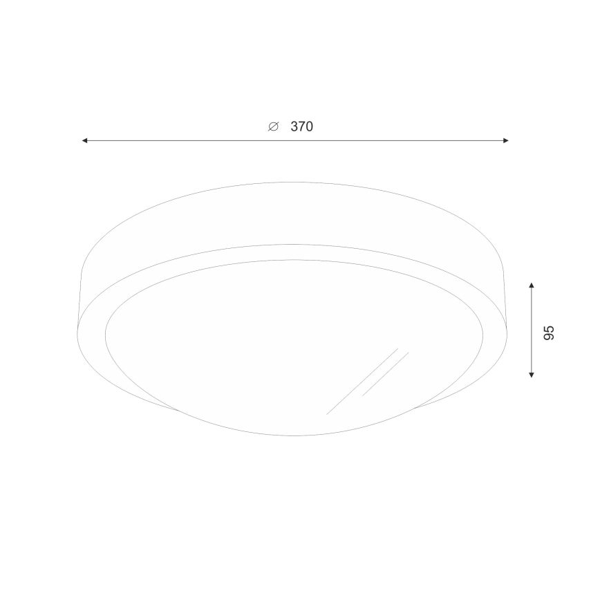 Brilagi - LED Plafón CARVALHO SLIM 2xE27/60W/230V roble diá. 37 cm
