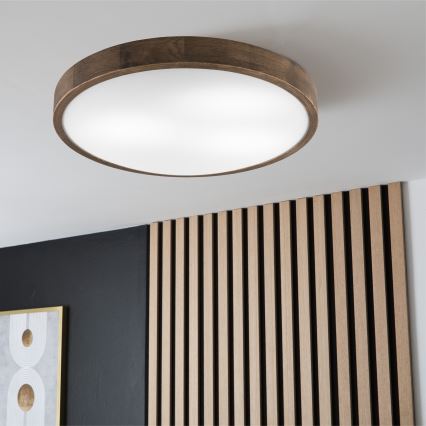 Brilagi - LED Plafón CARVALHO SLIM 3xE27/60W/230V roble diá. 47 cm