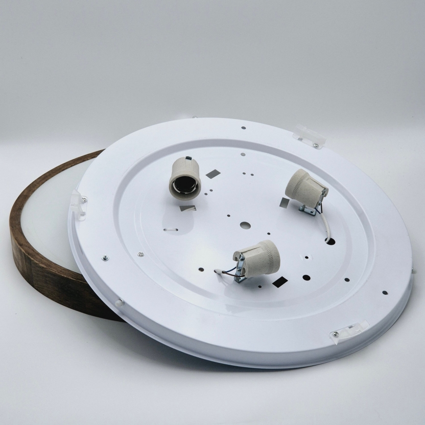 Brilagi - LED Plafón CARVALHO SLIM 3xE27/60W/230V roble diá. 47 cm