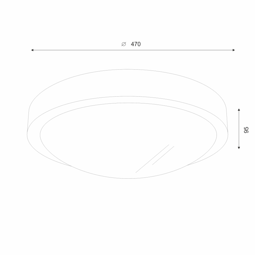 Brilagi - LED Plafón CARVALHO SLIM 3xE27/60W/230V roble diá. 47 cm
