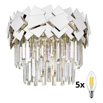 Brilagi - LED Plafón de cristal MIRAGE 5xE14/40W/230V