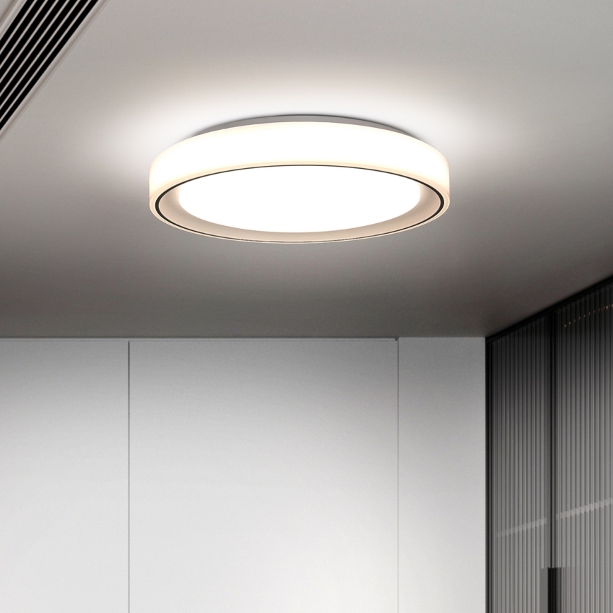 Brilagi - Plafón LED RGB regulable FLOCO LED/30W/230V 3000-6500K Wi-Fi Tuya + LED/6W + control remoto