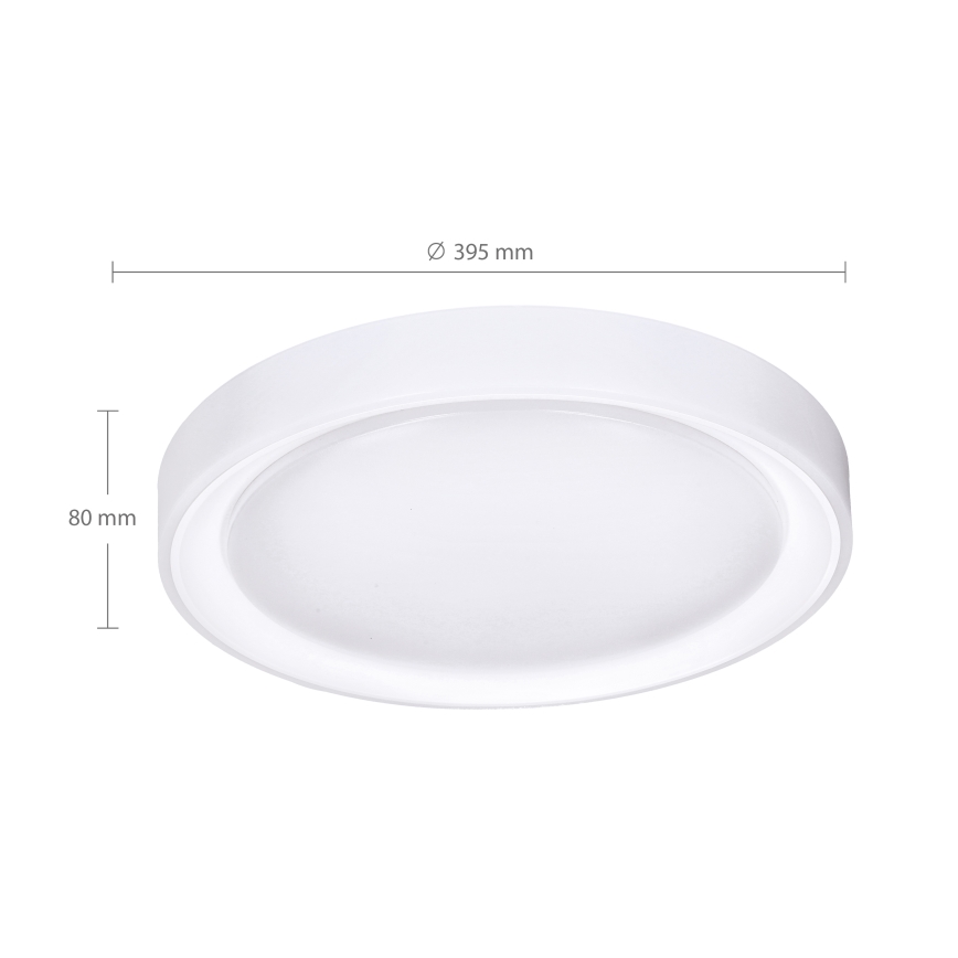 Brilagi - Plafón LED RGB regulable FLOCO LED/30W/230V 3000-6500K Wi-Fi Tuya + LED/6W + control remoto