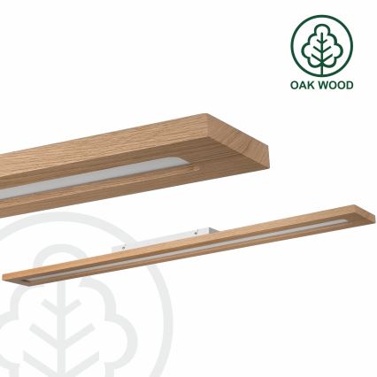 Brilagi - LED RGBW Panel regulable WOODY FRAME LED/34W/230V 11,5x123 cm 2700-6500K roble + control remoto