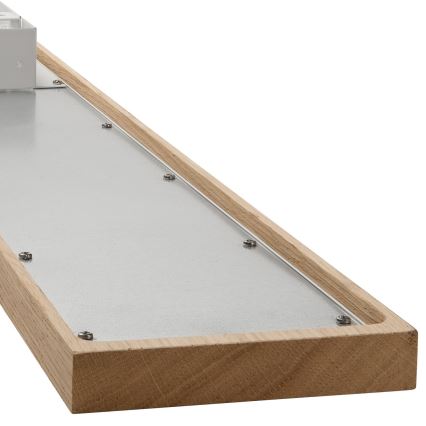 Brilagi - LED RGBW Panel regulable WOODY FRAME LED/34W/230V 11,5x123 cm 2700-6500K roble + control remoto