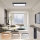 Brilagi - Luz de techo LED regulable para baño FRAME SMART LED/30W/230V 30x60 cm 3000-6000K  IP44 negro  + control remoto