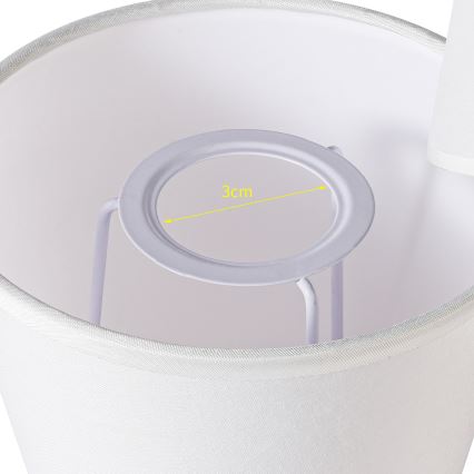 Brilagi - Pantalla universal NUBILA E27 13x9 cm blanco