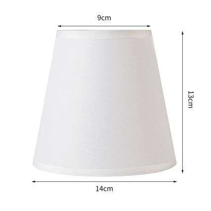 Brilagi - Pantalla universal NUBILA E27 13x9 cm blanco