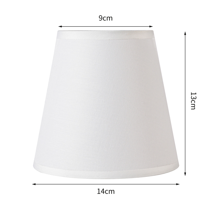 Brilagi - Pantalla universal NUBILA E27 13x9 cm blanco