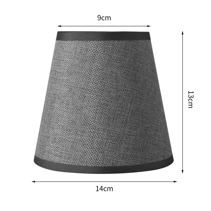 Brilagi - Pantalla universal NUBILA E27 13x9 cm gris