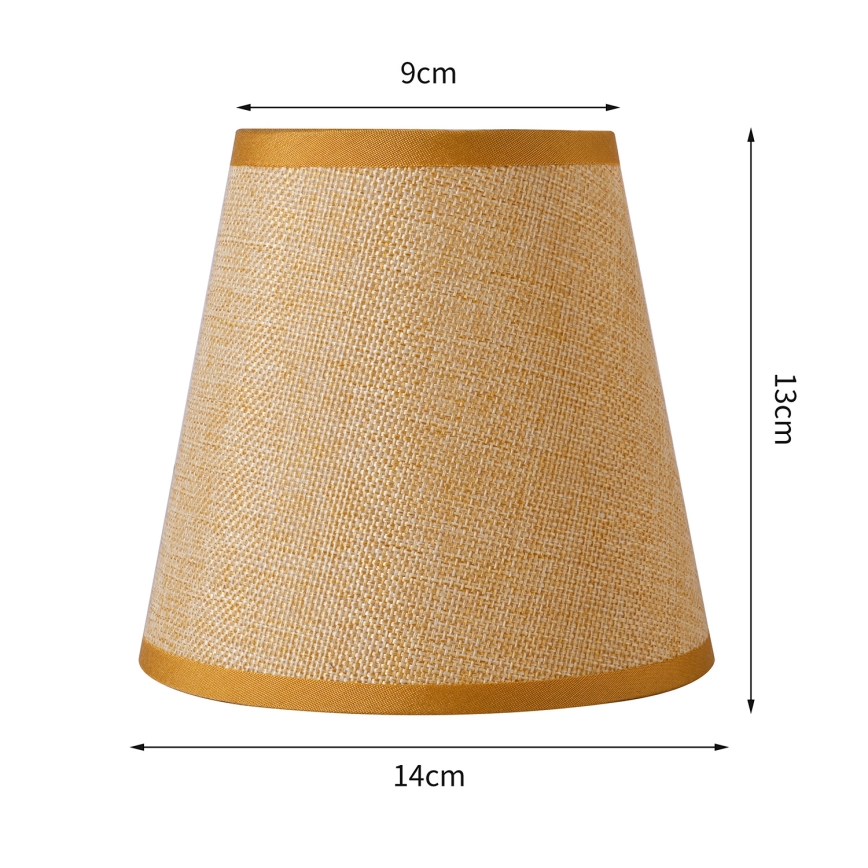 Brilagi - Pantalla universal NUBILA E27 13x9 cm marrón claro