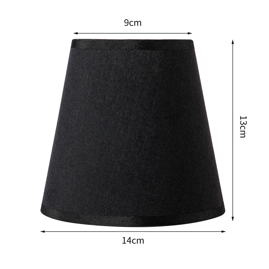 Brilagi - Pantalla universal NUBILA E27 13x9 cm negro