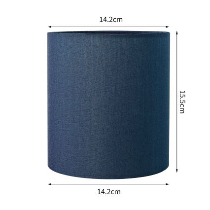 Brilagi - Pantalla universal NUBILA E27 15,5x14 cm azul oscuro