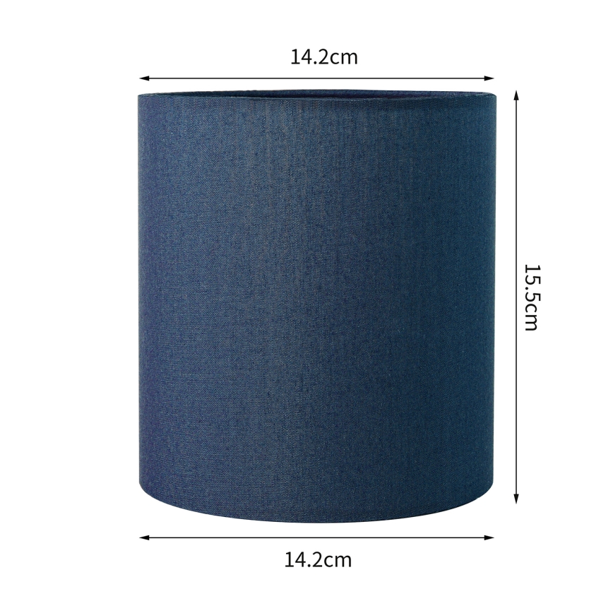 Brilagi - Pantalla universal NUBILA E27 15,5x14 cm azul oscuro