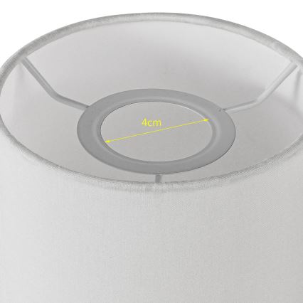 Brilagi - Pantalla universal NUBILA E27 15,5x14 cm blanco