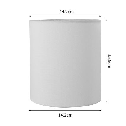 Brilagi - Pantalla universal NUBILA E27 15,5x14 cm blanco