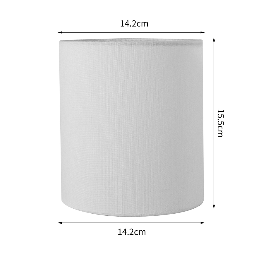 Brilagi - Pantalla universal NUBILA E27 15,5x14 cm blanco