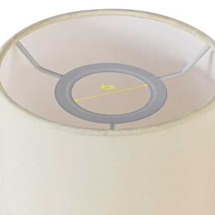 Brilagi - Pantalla universal NUBILA E27 15,5x14 cm color crema