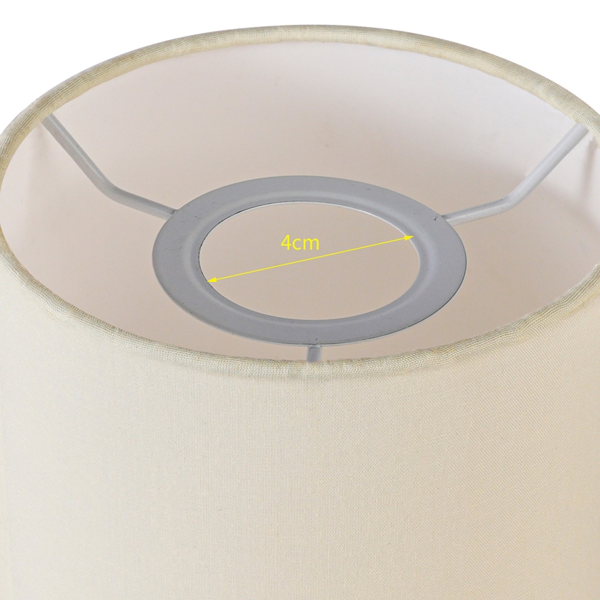 Brilagi - Pantalla universal NUBILA E27 15,5x14 cm color crema