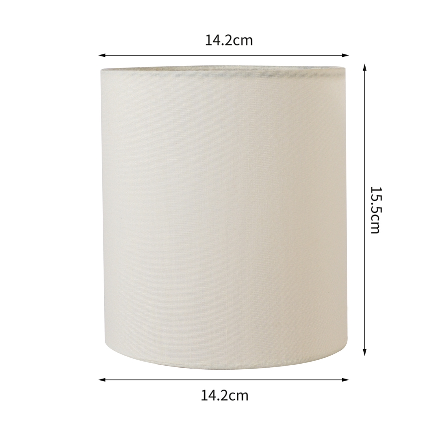 Brilagi - Pantalla universal NUBILA E27 15,5x14 cm color crema