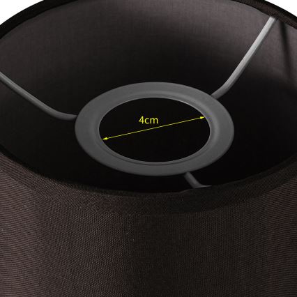 Brilagi - Pantalla universal NUBILA E27 15,5x14 cm negro