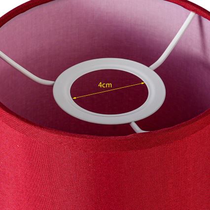 Brilagi - Pantalla universal NUBILA E27 15,5x14 cm Pompeyano rojo