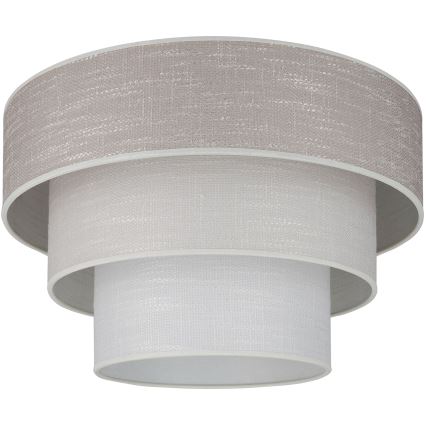 Brilagi - Plafón ALASKA LUNETA 1xE27/15W/230V diá. 45 cm gris/color crema