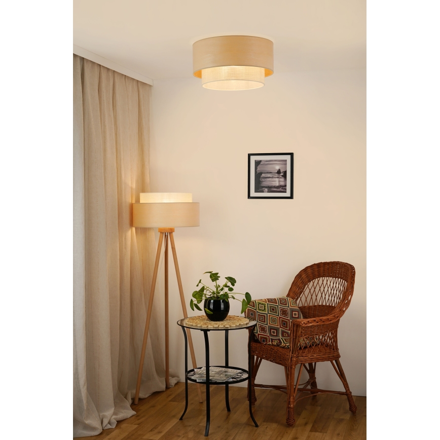 Brilagi - Plafón ARIZONA BOHO 1xE27/15W/230V diá. 45 cm beige