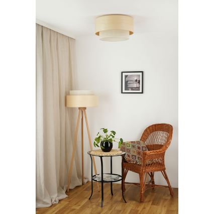 Brilagi - Plafón ARIZONA BOHO 1xE27/15W/230V diá. 45 cm beige